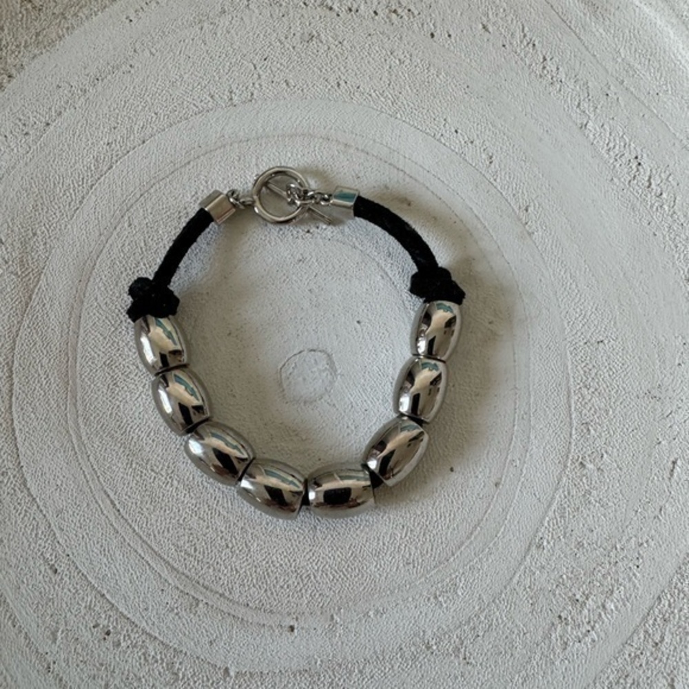 Silver Beaded Bracelet